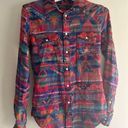 Polo  Ralph Lauren Women’s Aztec Southwestern Pearl Snap Button Up Size Small Photo 0