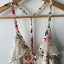 Haute Hippie  Dress Womens 4 Cream Floral Ruffle Tiered Summer Flowy Mini Fairy Photo 5