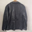 Vintage Jacket Size 2X Plus Patchwork Black Leather Y2K 90s Grunge Hippie Photo 8