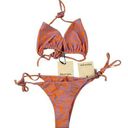 Showpo  - Maris Cross Halter Bikini Top & Portara Bottoms in Zebra Purple Orange Photo 0