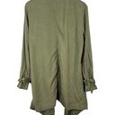 Eliane Rose  Open Front Lightweight Sage Green Jacket Size Large Photo 3