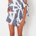 White Fox Boutique Navy And White Romper Photo 1