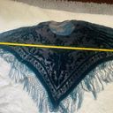 💙💙Gorgeous!! Gypsy/Boho Sheer Silk, Deep Teal Floral Velvet Burnout Multi Size L Photo 8