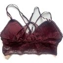 Aerie NWT  Joy Lace Padded Longline Bralette Royal Berry Size Medium M NEW Photo 8