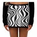 Sans Souci NEW Leopard Print Sequins Mini Skirt Photo 15