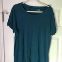 Edge Blue/Green Ribbed Lettuce  Short Sleeve Shirt Photo 0