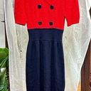 St. John  for Neiman Marcus Red Blur Santana Knit 70s dress sz 8 small medium 70s Photo 0