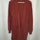 Marled‎ Brown Knit Duster Sweater Size XL Photo 0