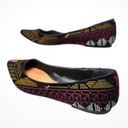 Rampage  FLATS Size 9.5 slip on flats embroidered pointy toe multicolor Aztec Photo 2