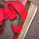 Platform Sandal Red Size 7 Photo 4