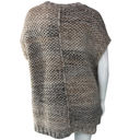 J.Jill  Pure Womens Size XS S Poncho Tunic Sweater Chunky Knit Beige Melange Photo 6