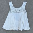 Free People White Lace Tank Top Photo 0