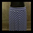 Cato stripe Navy blue & White long skirt. Size small Photo 2