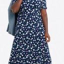 Draper James  Tammy T-Shirt Floral Dress In Magnolia Nassau Navy NWT Size Large Photo 0