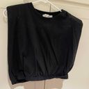 RD Style Saks Black Shoulder Pad Top Photo 0