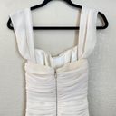 House Of CB  CARLOTTA IVORY RUCHED DRAPED CHIFFON DRESS SZ XS Photo 7