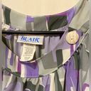 Blair NWOT  Top SIZE Lrg (Purple, Olive & Taupe Green) Photo 2