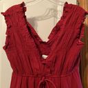 Shyanne Red Western / Country Sleeveless Dress Photo 1