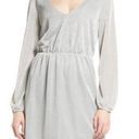 BB Dakota NWT  Steve Madden “Lana” Metallic Silver Long Sleeve Cocktail Dress Photo 0