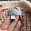 Fuzzy Knit Cardigan Brown Size L Photo 1