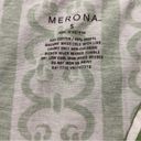 Merona Target  Green Geometric Long sleeve V neck Blouse top Photo 2