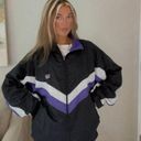 Coolest One of a Kind Nylon USA Olympics Purple Windbreaker Zip Up Jacket Size M Photo 1