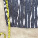 Beach Lunch Lounge Margot Linen Blue Striped High Rise Crop Pants Photo 9