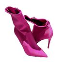 Guess NEW   Frita Ankle Boot Satin Fabric Fuchsia / Pink Photo 4