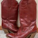 Red Cowboy Boots Size 7 Photo 0