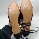 The Row  Charlotte leather flat sandal tie up black size 10 / 40 Photo 4