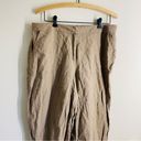 J.Jill  100% Linen High Rise Casual Trousers Camel size 16T Photo 9