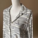 Velvet Heart  | Striped Split Hem Button Down Top Sz M Photo 53