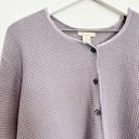 J.Jill NWT  Waffle Knit Texture Button Front Cardigan Lightweight Sweater New XL Photo 1