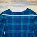 Vintage Plaid Tartan Bodycon Dress Preppy Dark Academia Green Purple Black Photo 12