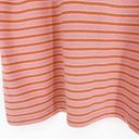 Sonoma  Striped Henley Scoop Neck Tank Pink Orange XL Photo 2