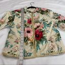 J.Jill  RE: Open Front Eyelet Floral Light Blazer Jacket Sz S Photo 2