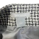 Ann Taylor  Womens Pencil Skirt Gray Houndstooth Dual Kick Pleats Wool Tweed 2 Photo 5