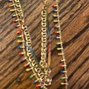 Torrid  NEW colorful boho set of anklets and 3 layer painted charm necklace Photo 3