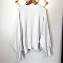 Free People Easy Street White Oversized Sweater Size Small Photo 2