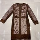 Max Mara  leather and suede mix long Coat Photo 1