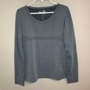 Zyia  Active Heather Gray Performance long sleeve top women's size XL Photo 1