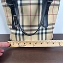 Burberry  London Nova Check Classic Plaid Canvas Leather Bucket Bag Purse Photo 11