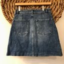 frame denim Claire Snap Front Denim Skirt Photo 8