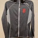 Majestic Women’s  Athletic San Francisco Giants Grey Lightweight Jacket Size S Photo 0