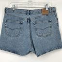 Vintage Mossimo Gene Denim High Rise Shorts Light Wash 100% Cotton Size 32 Photo 3