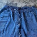 Hilary Radley  Large Made in China Dark Blue Pants‎ With Adjustable Waist Lace Photo 1