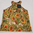 Cynthia Rowley  Womens Size Large Linen Blend Tropical Floral Print Tank Top Photo 0