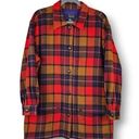 Rafaella  Shacket Wool Blend Plaid Jacket Button Front Flannel Shirt Pockets Sz M Photo 0