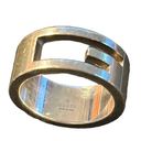 Gucci   G Sterling Sliver Cutout Band Ring Size 5 Photo 1