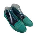 ALDO  Gorelian Green Slip On Leather Comfortable Flat Loafer Size 8 Photo 0